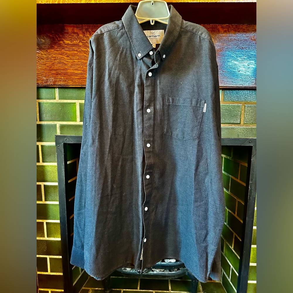 Carhartt work in progress soft black shirt xl